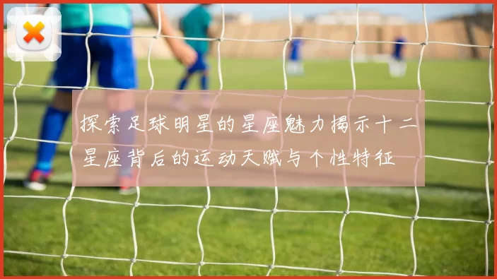 探索足球明星的星座魅力揭示十二星座背后的运动天赋与个性特征